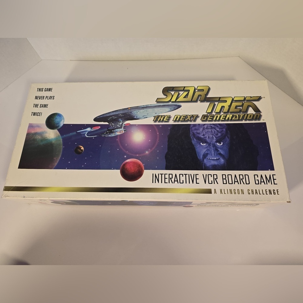 Star Trek The Next Generation A Klingon Challenge Interactive VCR Board Game